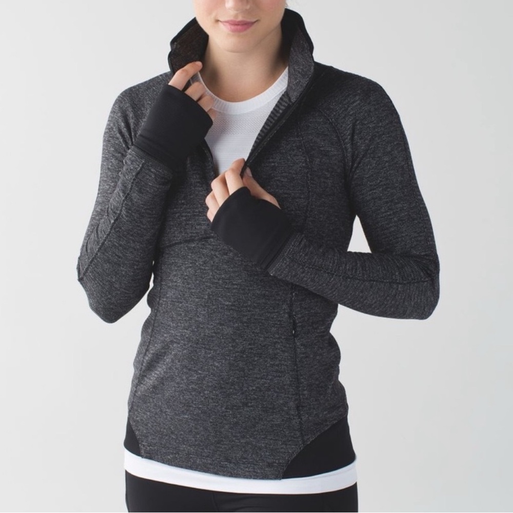 Lululemon Athletica Charcoal Long-Sleeve Top